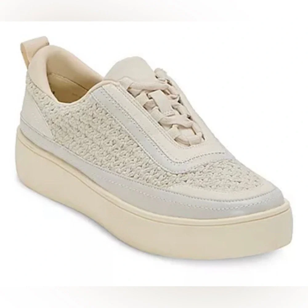 Frye‎ and Co Women's 10 Taylor Sneaker Winter White Platform FO10142